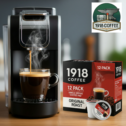 12 Pack Single Serve Coffee Pods - 1918 COFFEE